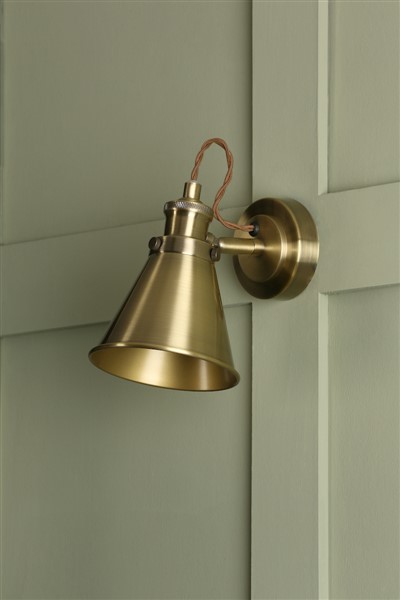 (image for) Laura Ashley Rufus Single Spotlight Antique Brass